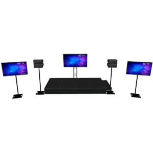 Zestaw Konferencyjny Mini (TV 85” + 2× TV 60” + QSC LA108)
