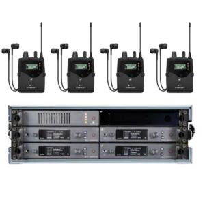 4× Sennheiser IEM G4 (Zestaw Tour/Concert – 4 tory odsłuchu)