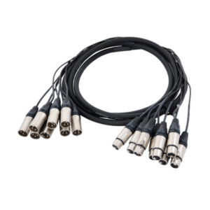 Paczkа audio 8× XLR 10 m (zestaw kabli)