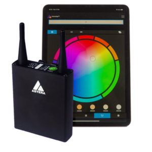 AsteraBox ART7 + iPad (Sterowanie lampami Astera)