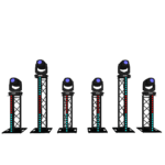 Totem Beam Show 7m – AX2 + Hybrid (6 totemów)