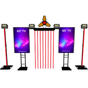 TV Studio Show – 2× TV 60″ + Titan + Q2 + Resolume