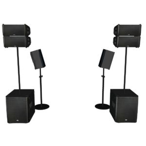 QSC Classic DJ System – 4× LA108 + 2× KS118 + 2× K10.2 (FlexStands)